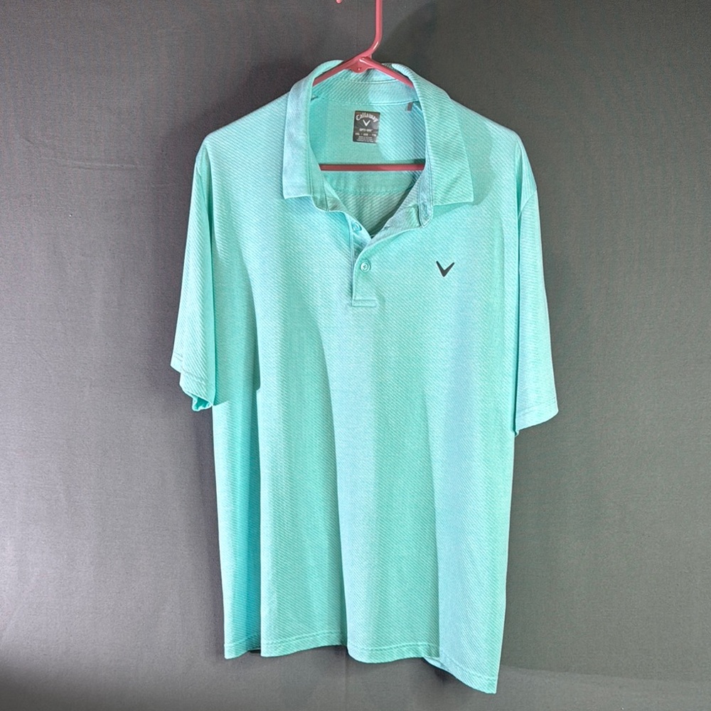 Callaway Blue/green men’s XXL Polo Shirt‎ Athletic Style